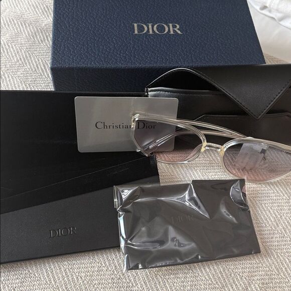 NIB Christian Dior Stellaire SOSTELL4S-900-AJ Clear frame with 2 Dior Case main image 4